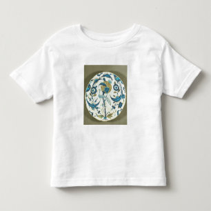 Iznik dish painted with a peacock perched among fl toddler T-Shirt