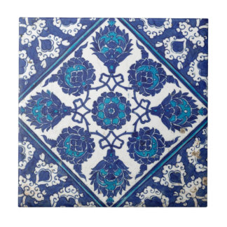 Iznik Floral Ethnic Tribal Turkish Mosaic Pottery Tile