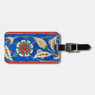 iznik tile luggage tag