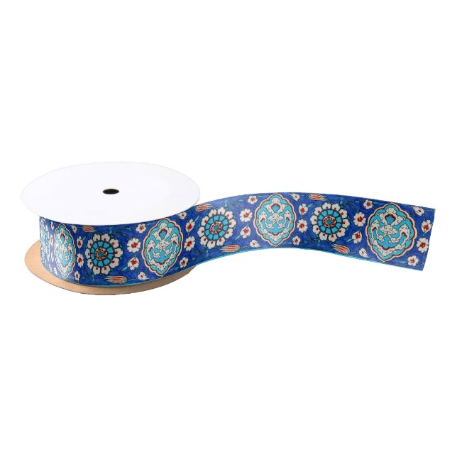 iznik tile satin ribbon (Spool)