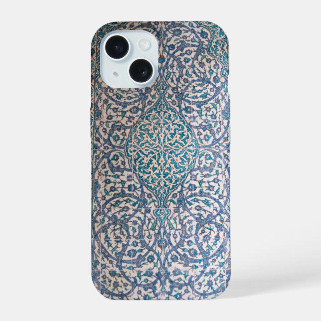 Iznik Tile Wall iPhone 15 Case (Back)