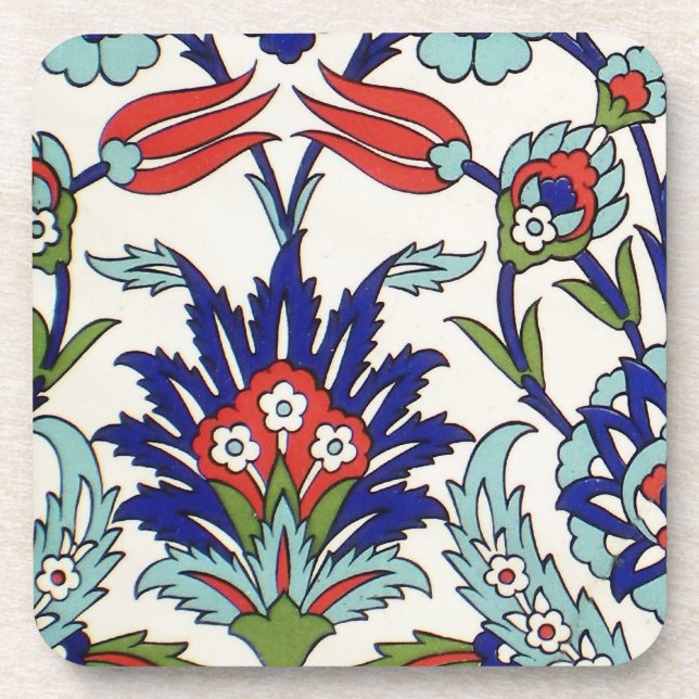 Iznik tiles Cork Coaster (Front)