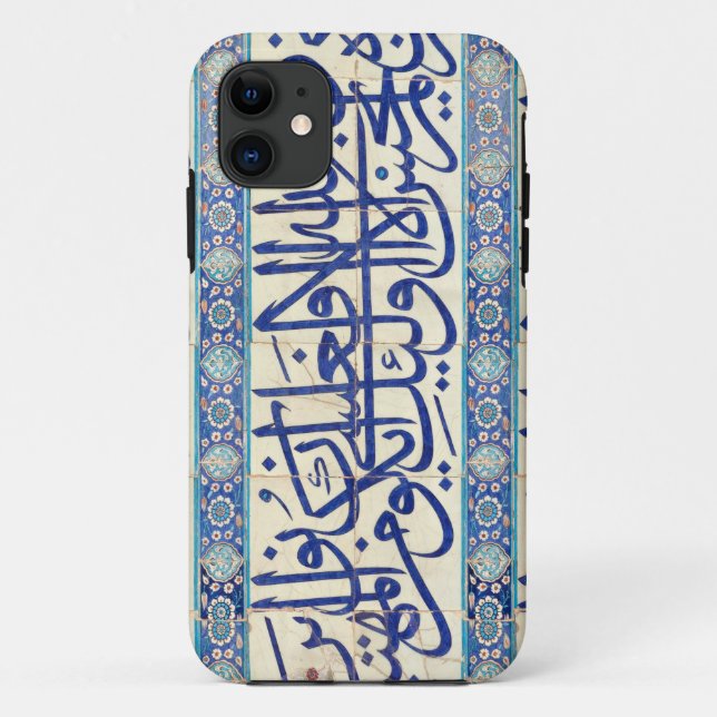 Iznik tiles with islamic calligraphy Case-Mate iPhone case (Back)