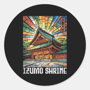 Izumo Shrine Taisha Shimane Japan Kanji Anime Souv Classic Round Sticker