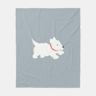 Izzie The Westie Fleece Blanket
