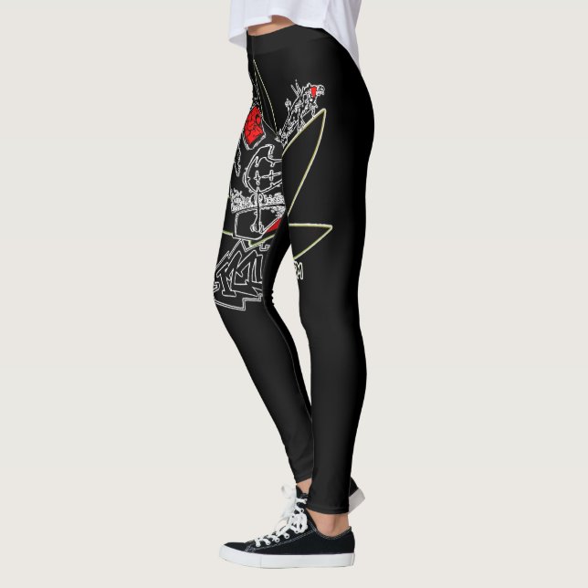 Izzumman Womens Apparel Leggings Black (Left)