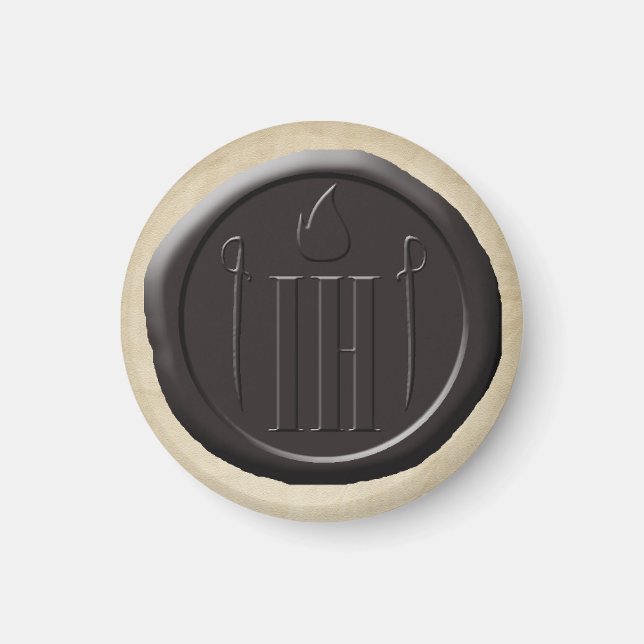 Izzy Hands OFMD Pirate Wax Seal Magnet (Front)