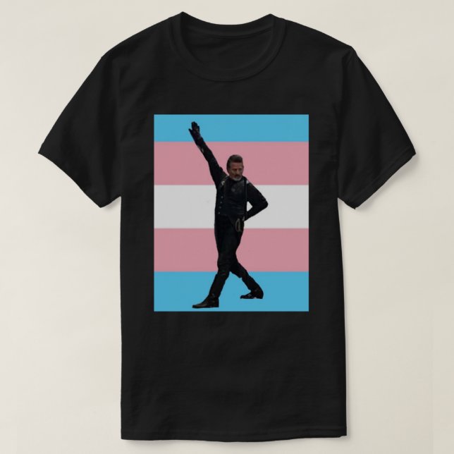 Izzy Hands trans flag  Classic T-Shirt.png T-Shirt (Design Front)