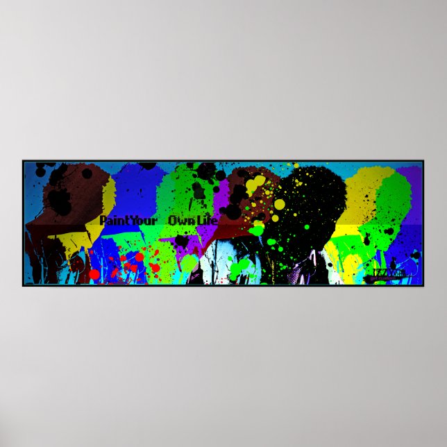 IZZY THE ARTIST- Paint Your Own Life Poster (LRG) (Front)