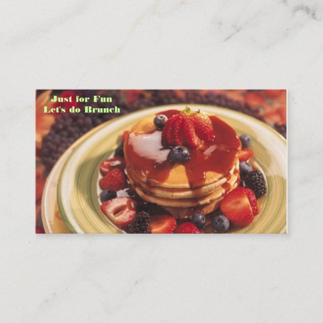 j0182703, Just for Fun Let's do Brunch Enclosure Card (Front)