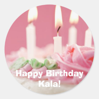 j0422320, Happy Birthday Kala! Classic Round Sticker
