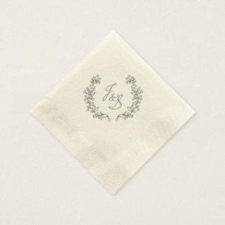J and S elegant barn wedding Napkin
