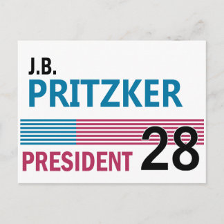 J.B. Pritzker 2028 Postcard