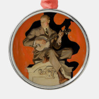 J.C. Leyendecker Banjo Player 1920 Art Deco Art