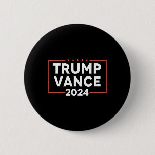 J D Vance 2024  6 Cm Round Badge