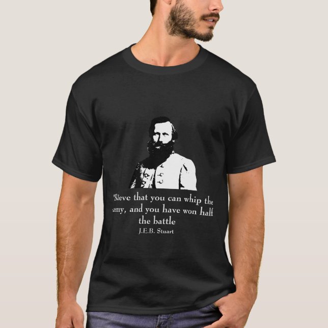 J.E.B. Stuart and Quote T-Shirt (Front)