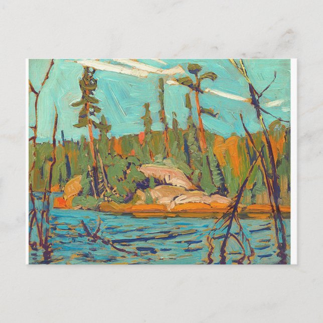 J. E. H. Jackson Moose Island Algoma Painting Postcard (Front)