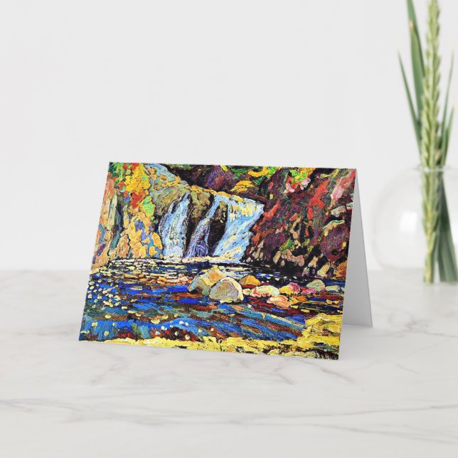 J.E.H. MacDonald - The Little Falls sketch, 1918, Card (Front)