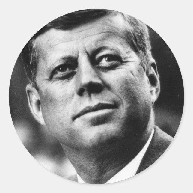 J.F.K. CLASSIC ROUND STICKER (Front)