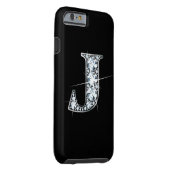 J Faux-"Diamond Bling" Case-Mate iPhone Case (Back/Right)