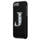 J Faux-"Diamond Bling" Case-Mate iPhone Case (Back Left)