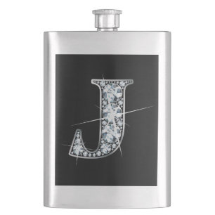 J Faux-"Diamond Bling" Hip Flask