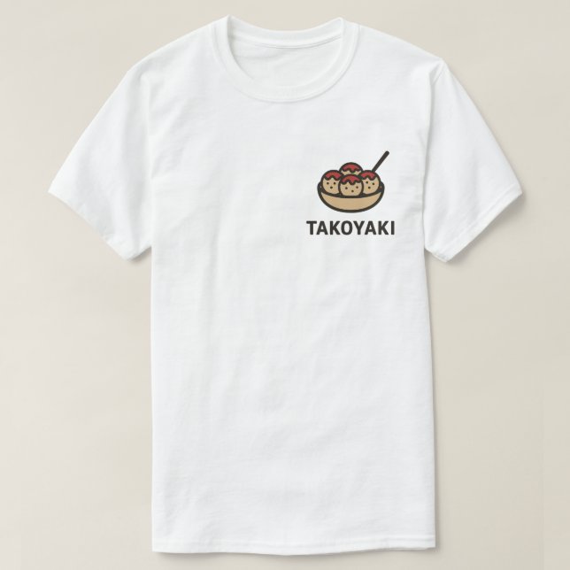 j.food Kawaii Takoyaki Delight T-Shirt (Design Front)