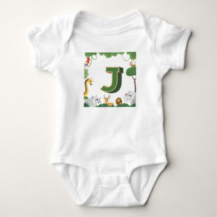 J for Jungle Baby Bodysuit