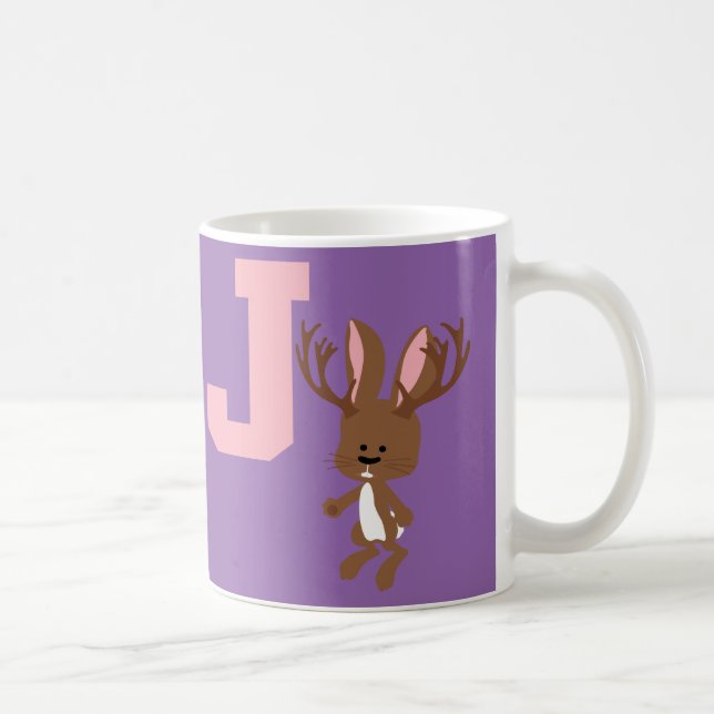 J is for Jackalope Coffee Mug (Right)