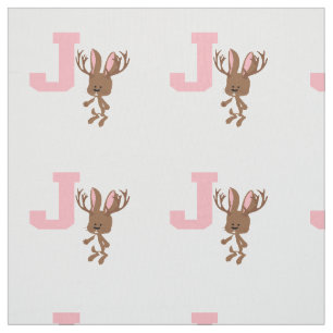 J is for Jackalope Fabric
