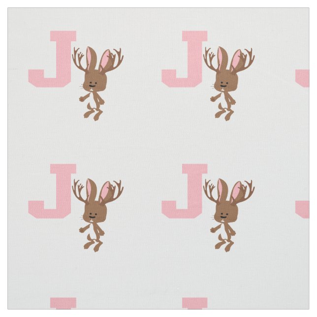 J is for Jackalope Fabric (Swatch)