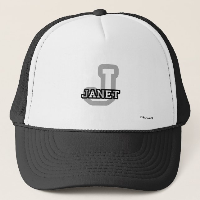 J is for Janet Trucker Hat (Front)