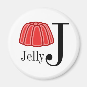 J is for Jelly Letter Magnets for Children