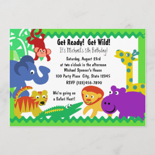 J is for Jungle Invitation