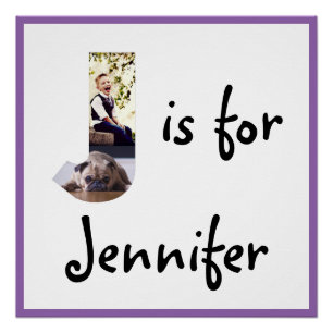 J is for Name Poster