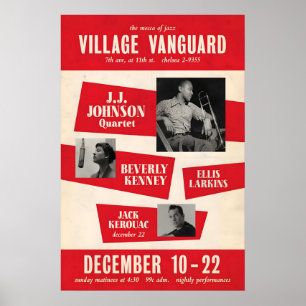 J.J. Johnson - Beverly Kenney - Jack Kerouac jazz Poster