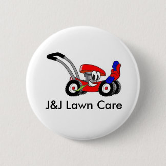 J&J Lawn Care 6 Cm Round Badge