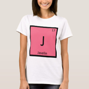 J - Javelin Track and Field Chemistry Symbol T-Shirt