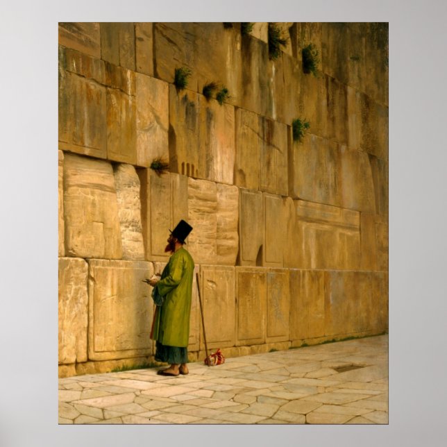 J.L. Gerome - The Wailing Wall Poster (Front)