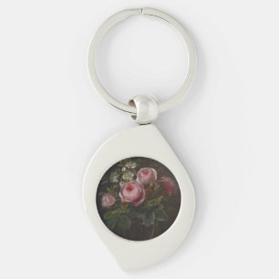 J.L. Jensen - Roses and Tree Anemones in a ... Key Ring