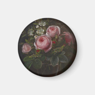 J.L. Jensen - Roses and Tree Anemones in a ... Magnet