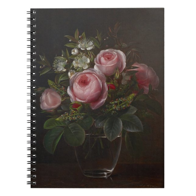 J.L. Jensen - Roses and Tree Anemones in a ... Notebook (Front)
