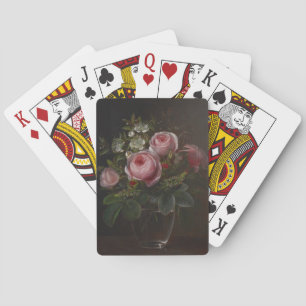 J.L. Jensen - Roses and Tree Anemones in a ... Playing Cards