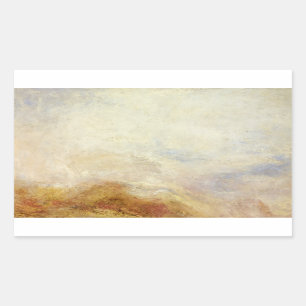 J. M. W. Turner - A mountain scene, Val d'Aosta Rectangular Sticker