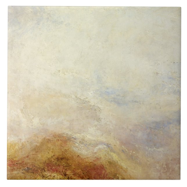 J. M. W. Turner - A mountain scene, Val d'Aosta Tile (Front)