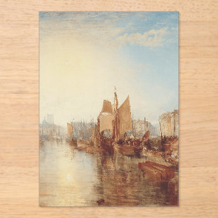 J.M.W. Turner: Harbor of Dieppe Romantic Fine Art Acrylic Invitations
