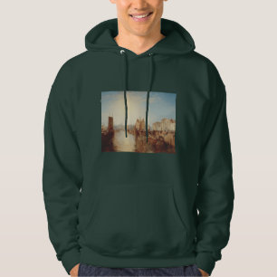 J.M.W. Turner: Harbor of Dieppe Romantic Fine Art Hoodie