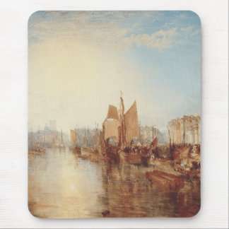 J.M.W. Turner: Harbor of Dieppe Romantic Fine Art Mouse Pad