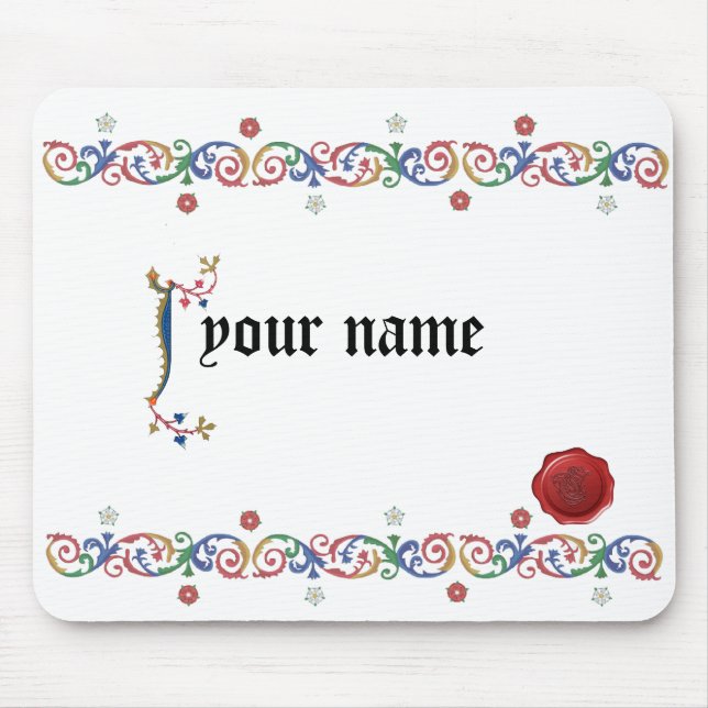 J mediaeval Mouspad Mouse Pad (Front)