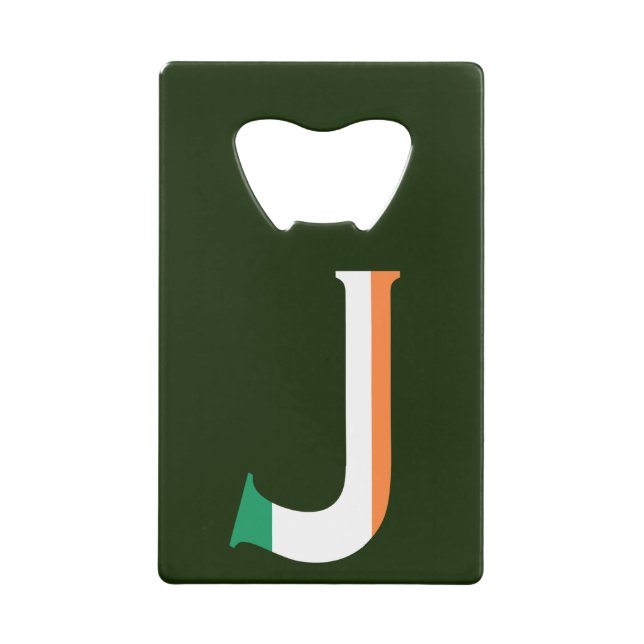J Monogram overlaid on Irish Flag bocnt (Front)